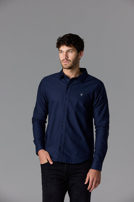 Men's Navy Button-Up Shirt - SOW_2_ECOM_WEB_94
