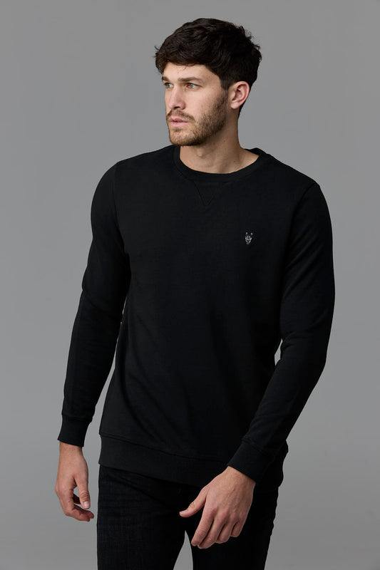 SOW ECOM - Man in Black Crewneck Sweater