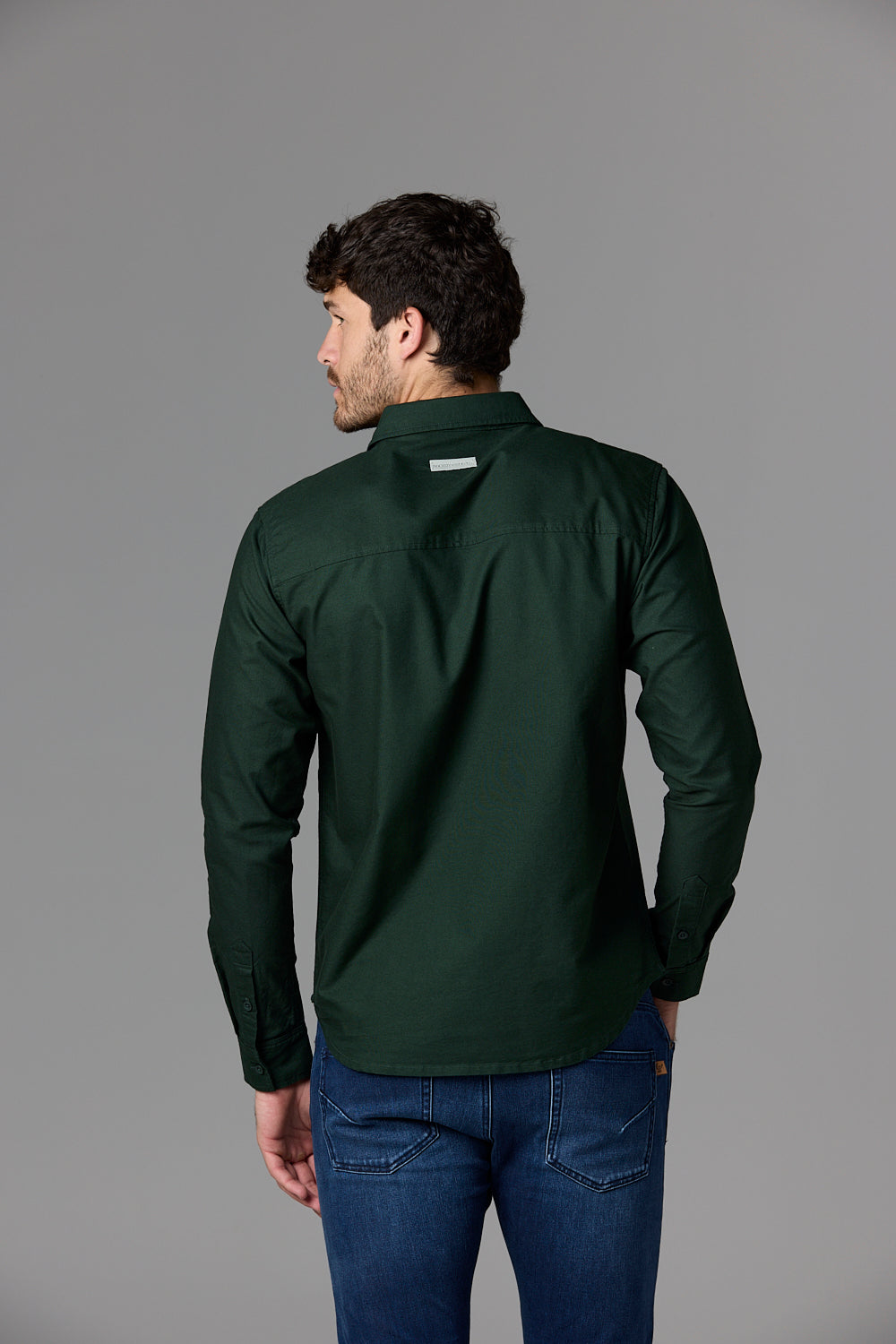 SOW 2 ECOM Dark Green Button-Up Shirt