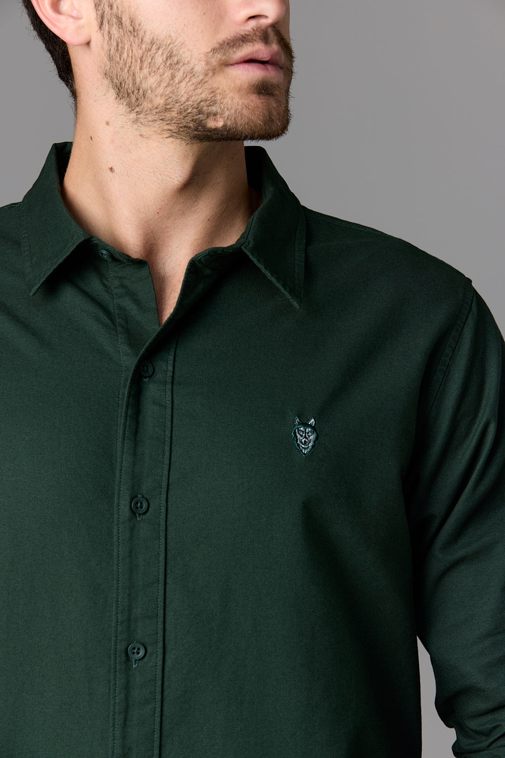 Green button-down shirt - SOW_2_ECOM_WEB_187