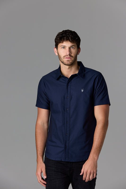 Men's Navy Short Sleeve Shirt - SOW_2_ECOM_WEB_31