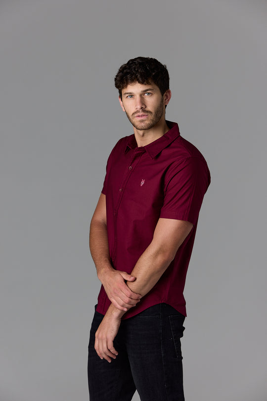 Men's red short sleeve shirt from ECOM web collection