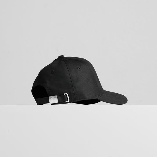 Black baseball cap product view