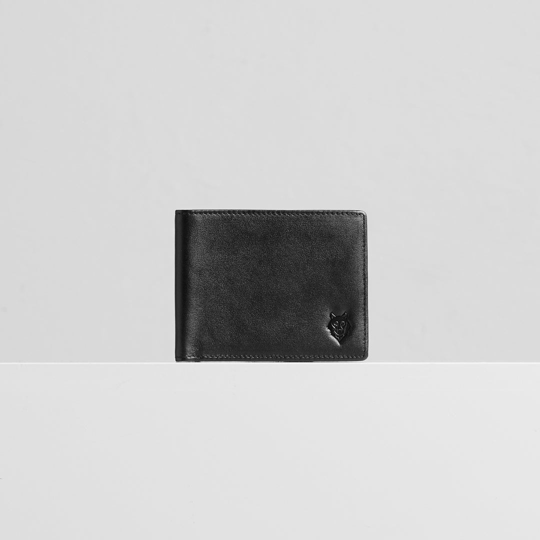 Black leather wallet