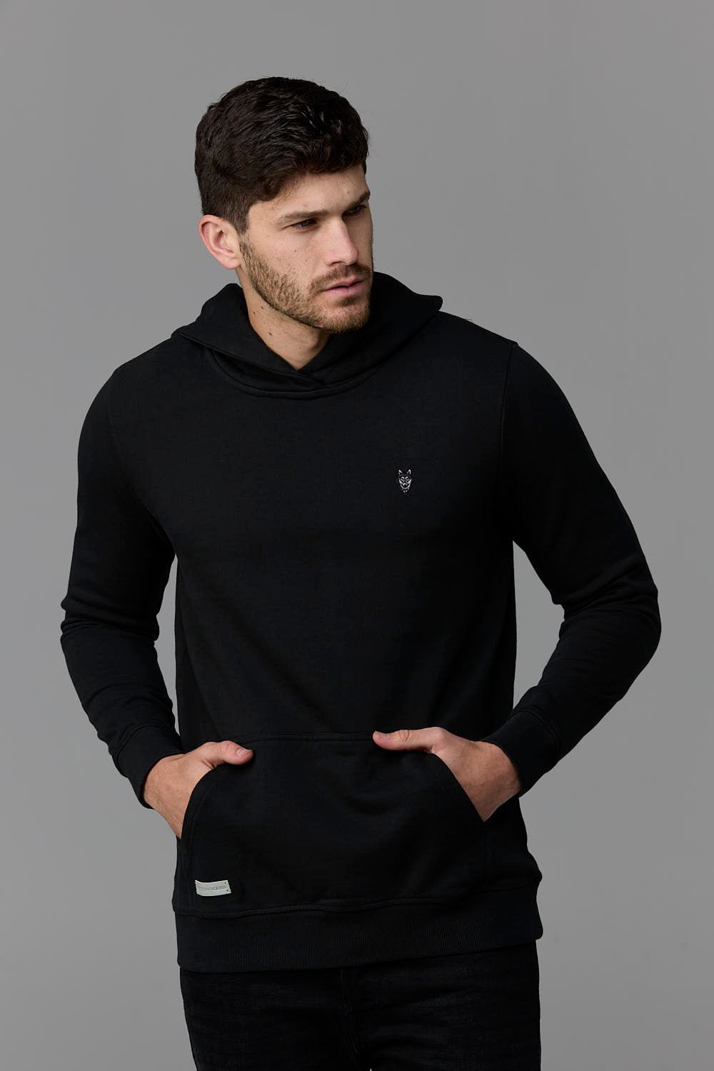 Black hoodie on man - SOW_ECOM_WEB_284