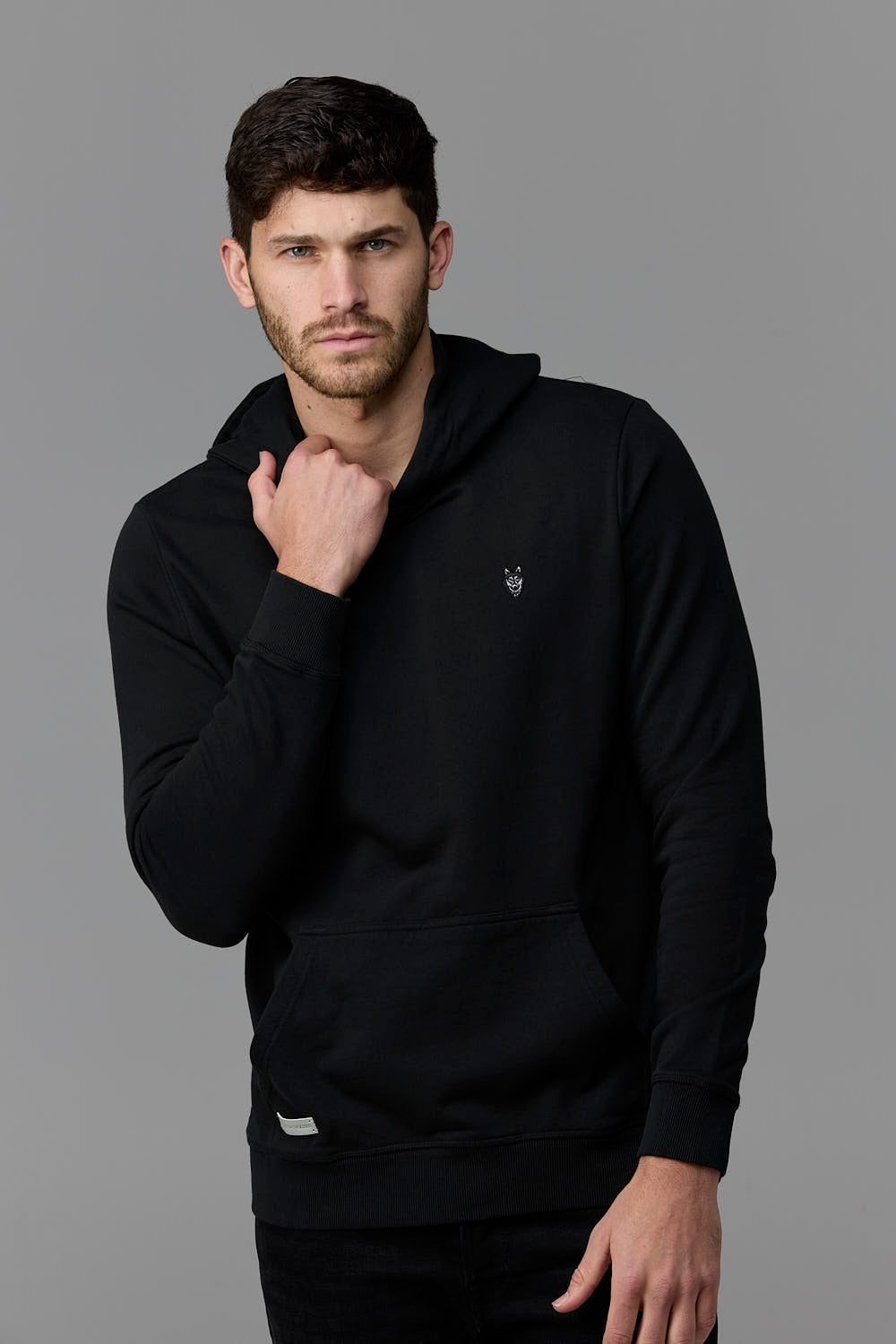 SOW ECOM black hoodie on man