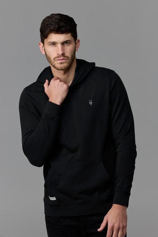 SOW ECOM black hoodie on man