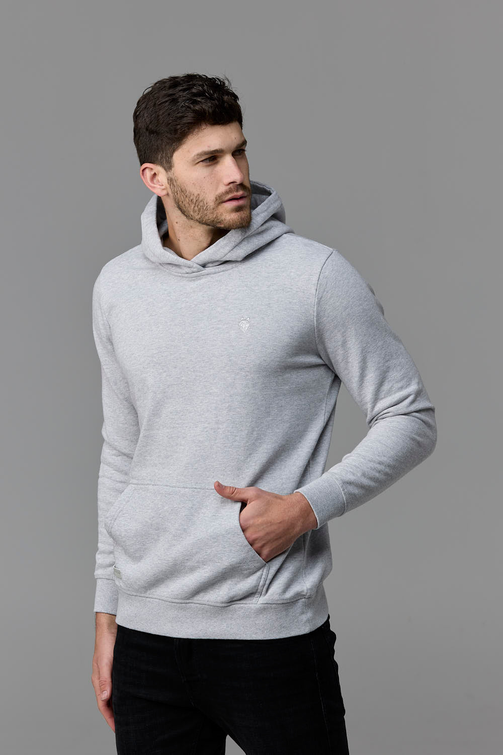 SOW ECOM Grey Hoodie - Men's Fashion