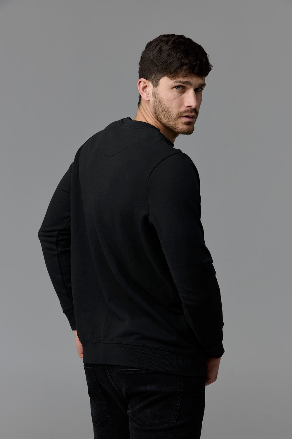 SOW ECOM Black Sweatshirt - Man
