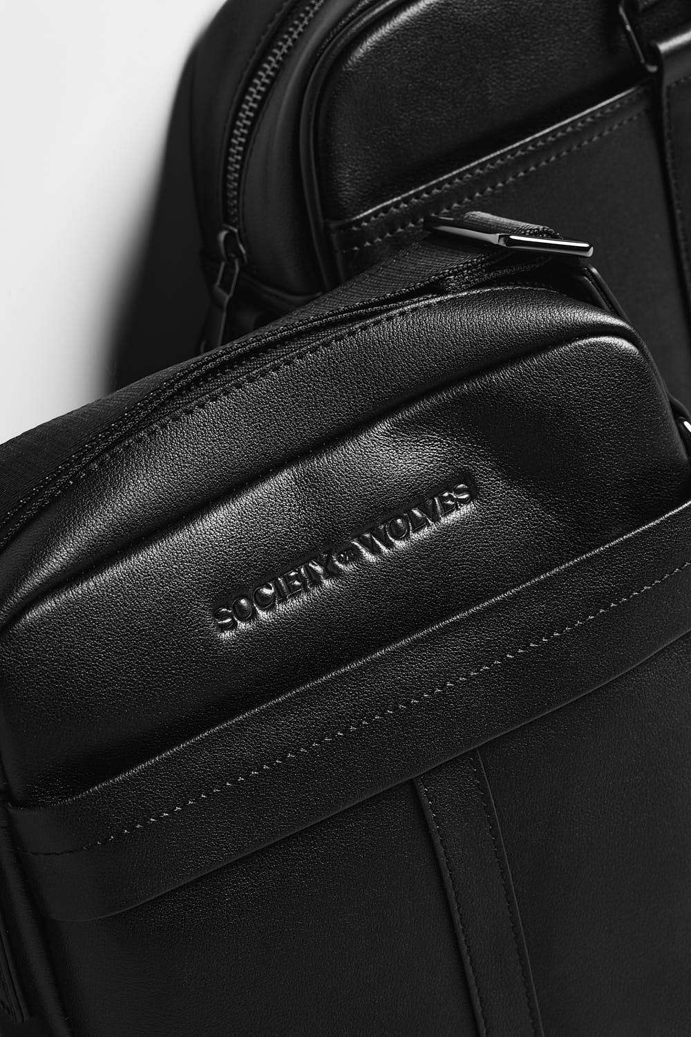 Black leather bags for web